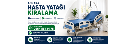 Ankara Hasta Yatağı Kiralama